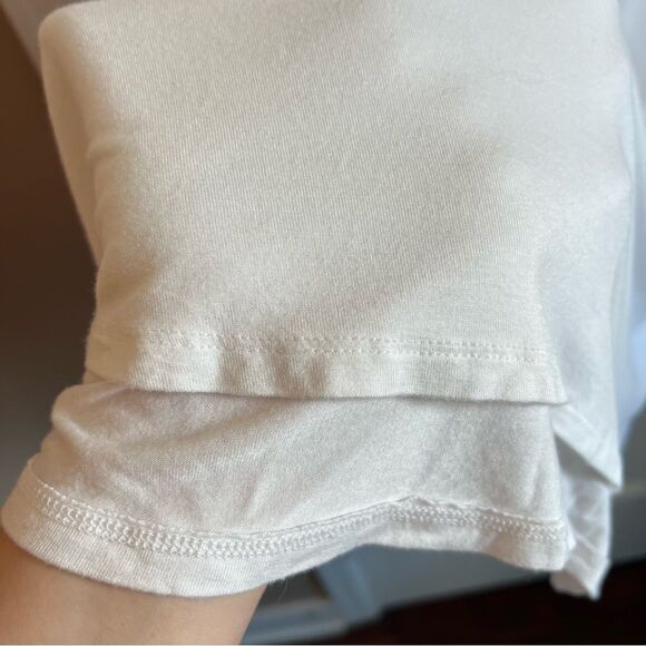 Lane Bryant White Relaxed Short Sleeve Tee - Picture 5 of 5